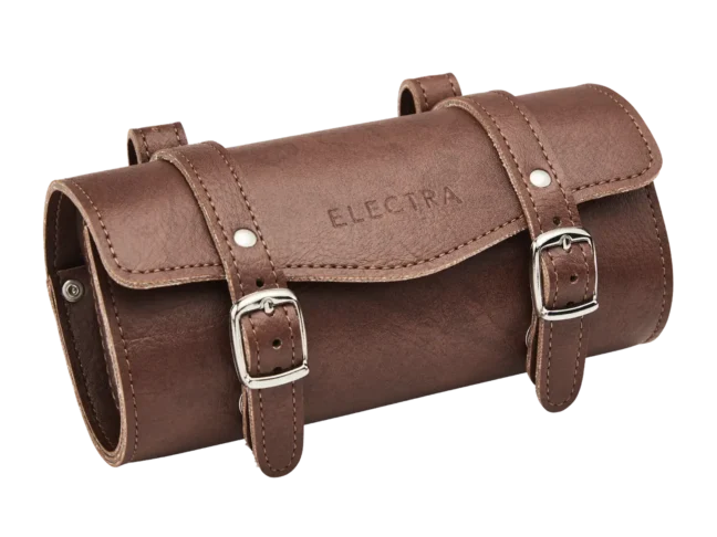 Classic Faux Leather Tool Bag for bike brown